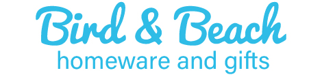 Text logo - Bird and Beach homeware and gifts