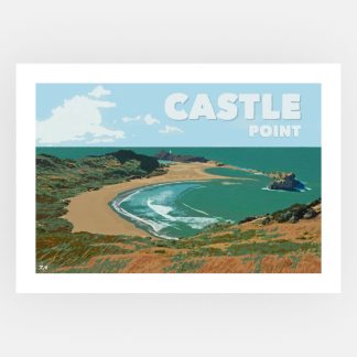 Castle Point travel poster