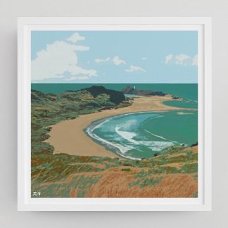 Castle Point Art Print - Wairarapa