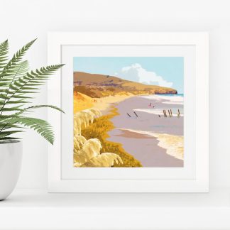 St Clair Beach framed print