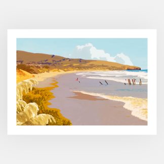 St Clair beach print
