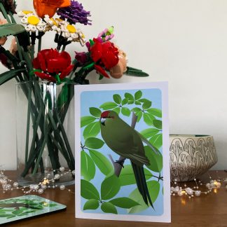 Kākāriki greeting card
