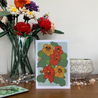 Nasturtiums greeting card