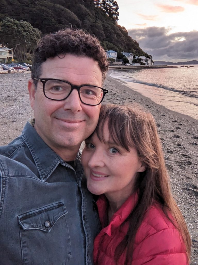 Ryan and Elisabeth at the beach