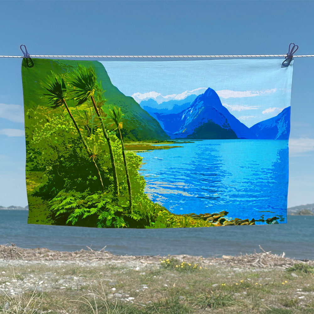 Art Tea Towels - Beaches across the motu - Image 5